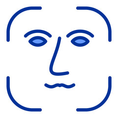 Setting and Mobile Banking Mixed Blue Icon