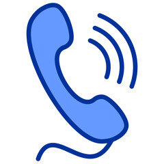 Setting and Mobile Banking Mixed Blue Icon