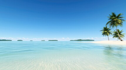 Fototapeta premium Tranquil Tropical Beach Scene