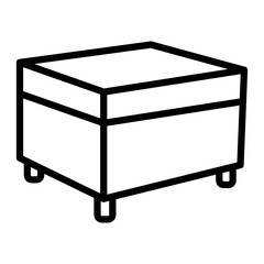 Ottoman Vector Line Icon Design