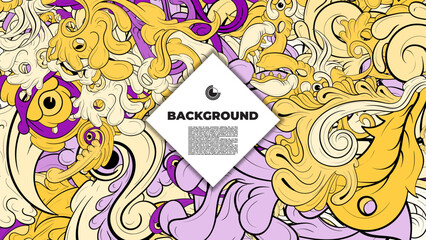 Eye-catching abstract vector wallpaper with vibrant colors and intricate fractal designs, ideal for posters, banners, and fabric prints.