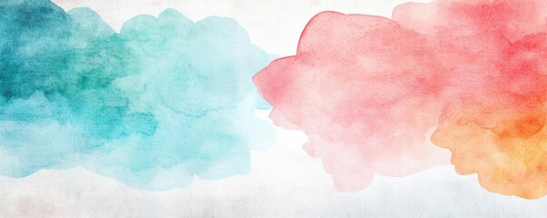 Paper watercolor idea. Vibrant watercolor background with soft colors, perfect for various design projects.