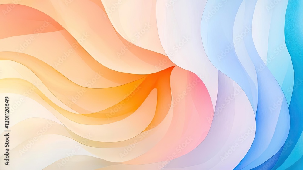 Poster marble watercolor idea. a vibrant and colorful abstract background with smooth flowing waves and gra