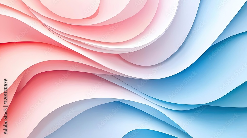 Aufkleber marble watercolor idea. abstract waves in red and blue create a dynamic and modern background for de