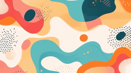 Naklejka premium Stunning Abstract Art with Vibrant Colors and Fluid Shapes