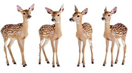 Female Spotted Deer Figurines in a Naturalistic Pose Generative AI