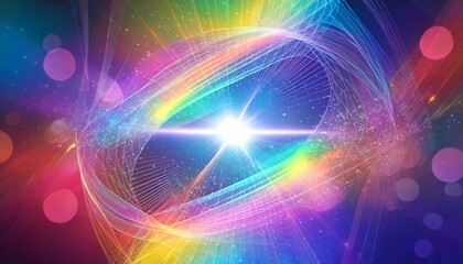 Fototapeta premium abstract background with glowing stars