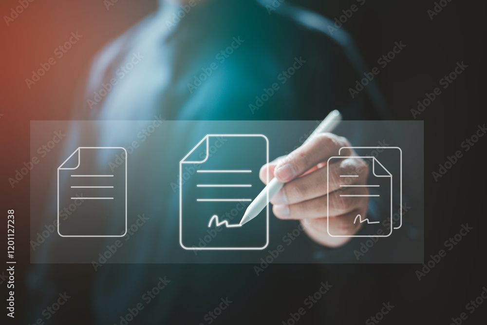 Aufkleber paperless solutions: digitally sign and manage documents effortlessly.