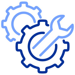 Setting and Mobile Banking Line Color  Icon