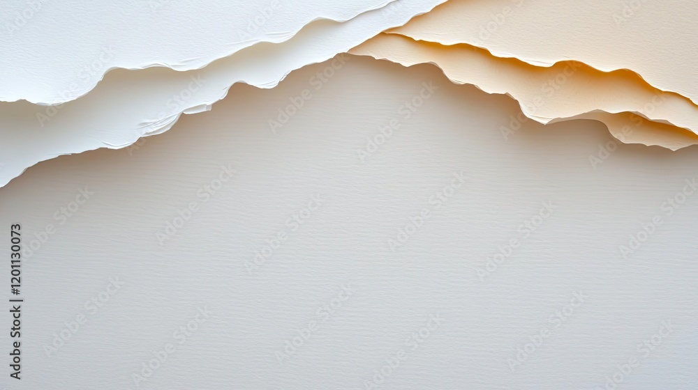 Aufkleber paper watercolor idea. abstract layers of torn paper create a textured background for creative desig