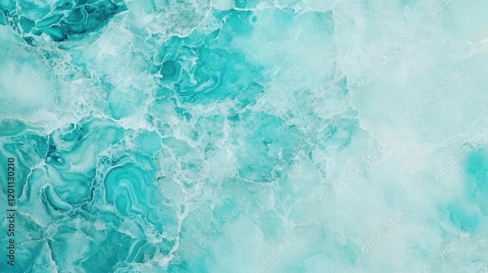 Poster marble watercolor idea. a vibrant turquoise abstract background with fluid patterns and textures.