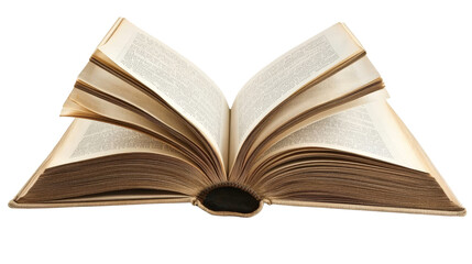 Obraz premium Open book isolate on transparent background, PNG file