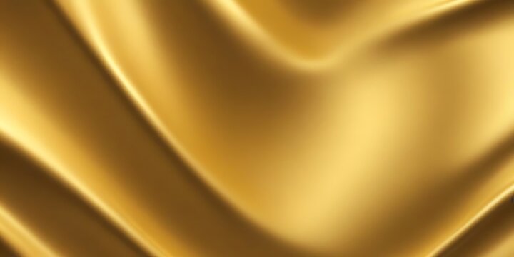 Gold fabric with a wave pattern