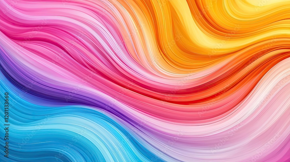 Poster marble watercolor idea. vibrant abstract waves of color create a dynamic, fluid visual experience.