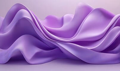 Obraz premium Abstract purple fabric waves, flowing textile texture.