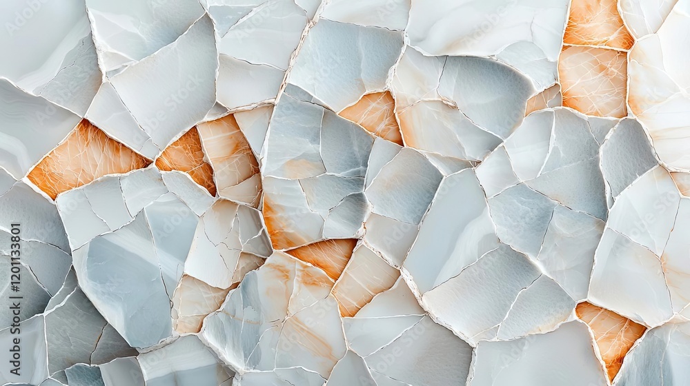 Poster marble watercolor idea. abstract texture of multicolored stone fragments in various shapes and sizes