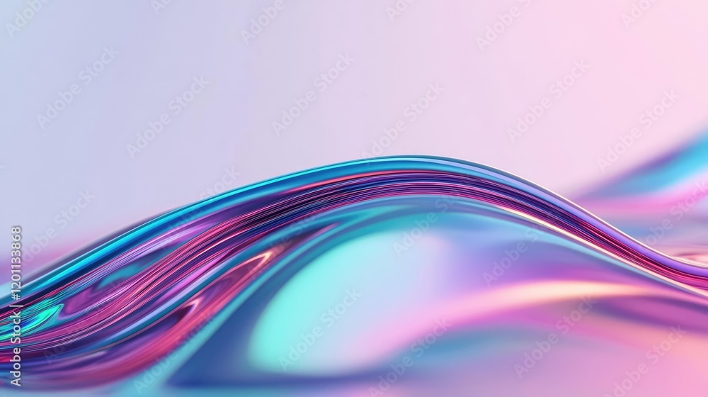 Aufkleber marble watercolor idea. vibrant abstract wave pattern with smooth gradients and flowing lines in pas