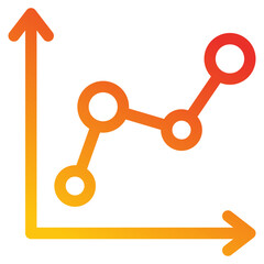 Line Graph  Icon 