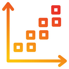 Scatter Plot  Icon 