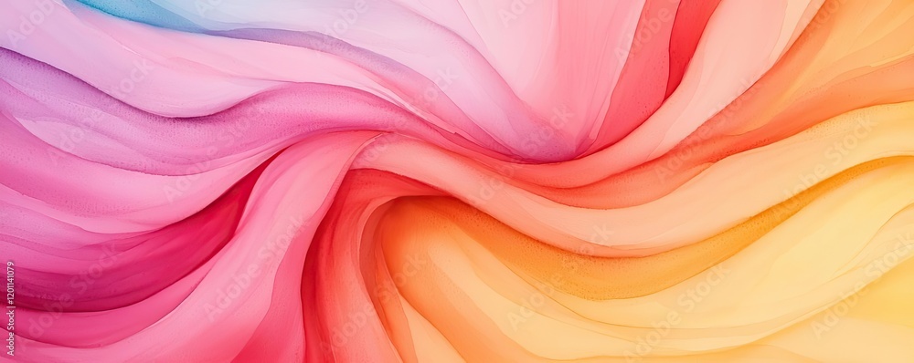 Aufkleber marble watercolor idea. a vibrant swirl of colors creating a mesmerizing abstract pattern for creati
