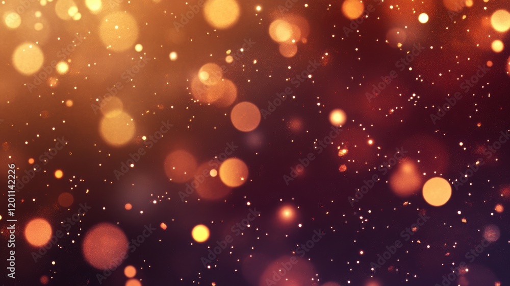 Poster colorful bokeh lights create a dreamy atmosphere in a festive setting during an evening event