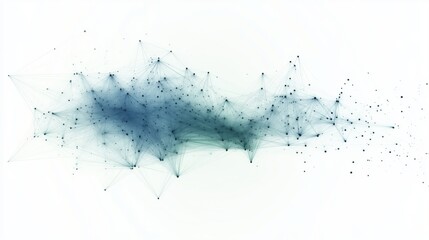 Abstract visualization of interconnected lines and nodes forming a complex network, symbolizing data flow, communication, or social connections