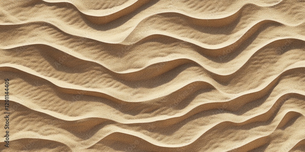 Poster seamless sandy texture with undulating ripples in soft beige tones create a calming wave pattern ide