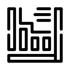 Bar chart line icon