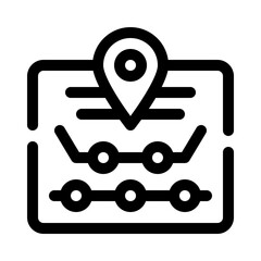 Roadmap line icon