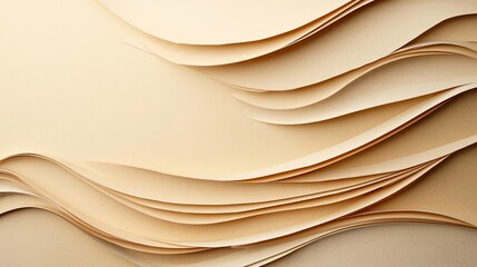 Paper watercolor idea. A textured background featuring layered, flowing paper in soft, neutral tones.