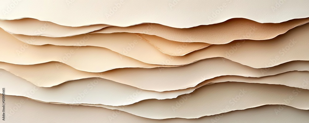 Poster paper watercolor idea. textured layers of abstract paper creating a soft, elegant background.