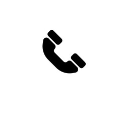 Call widget icon simple vector, shape sign and symbol. Solid colour icon. Filled object, device icon. Minimalist flat icon