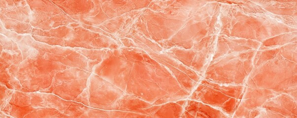 Marble watercolor idea. Abstract marble texture with vibrant orange and white veins for design use.