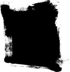 black ink brush painting banner label artistic abstract background