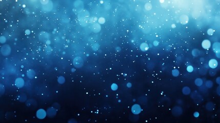 Obraz premium Bright blue abstract background with bokeh effect creating a dreamy atmosphere at night