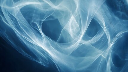 Abstract Blue Swirling Lightwave Design