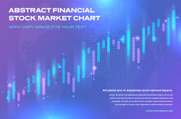 Vibrant Abstract Financial Stock Market Chart Design