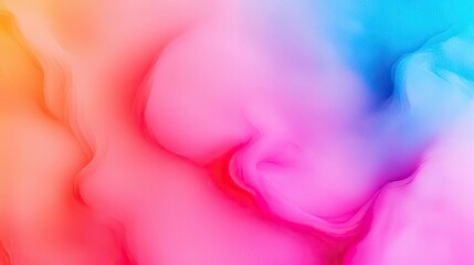 Fototapeta premium Candy watercolor concept. Vibrant abstract background with swirling colors of pink, orange, and blue hues.