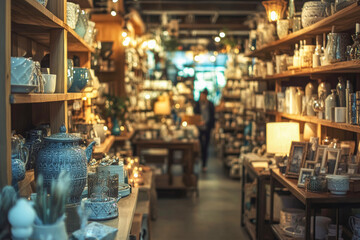 Obraz premium Charming Home Decor Store with Elegant Items