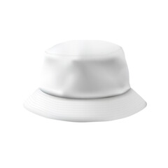 Minimalistic White Bucket Hat Mockup for Branding, Fashion Design, and Customization Projects. Vector illustration