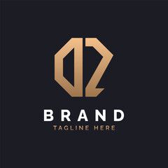 Obraz premium DZ Logo Design. Modern, Minimal, Elegant and Luxury DZ Logo. Alphabet Letter DZ Logo Design for Brand Corporate Business Identity.