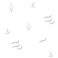 Seamless abstract pattern with rhombus, triangles and waves. Endless background in Scandinavian style. Geometric illustration. Print for delicate textile, fabric and packaging design.