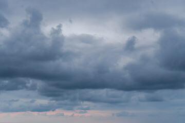 Beautiful clods in sunset time
