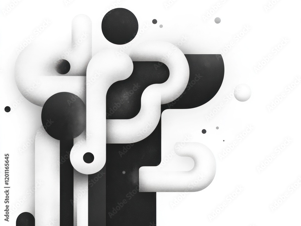 Poster dynamic abstract design modern art exhibit digital artwork minimalist setting close-up view creative