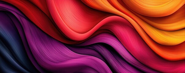 Fototapeta premium Candy watercolor concept. Vibrant wave patterns in a dynamic blend of colors creating a stunning visual effect.