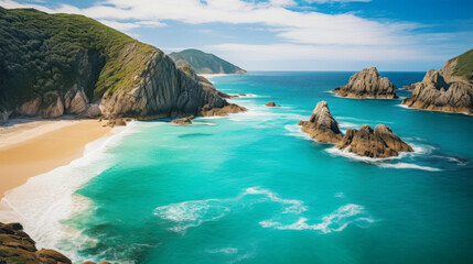 Fototapeta premium view seascape on nature background