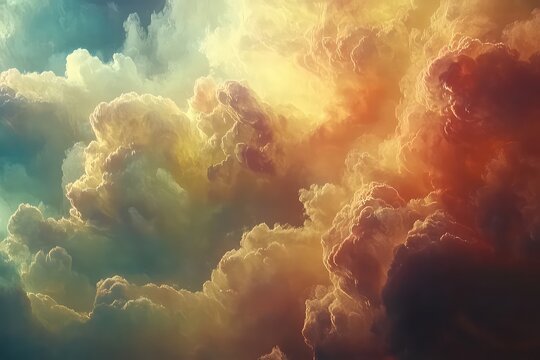 A high-quality looping watercolor animation featuring swirling clouds of color in a soft, painterly style.