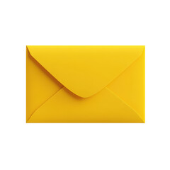 Isolated Yellow Envelope