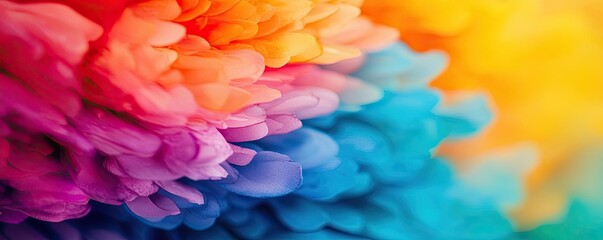 Fototapeta premium Explosion watercolor idea. Colorful abstract pattern showcasing vibrant hues blending seamlessly together.