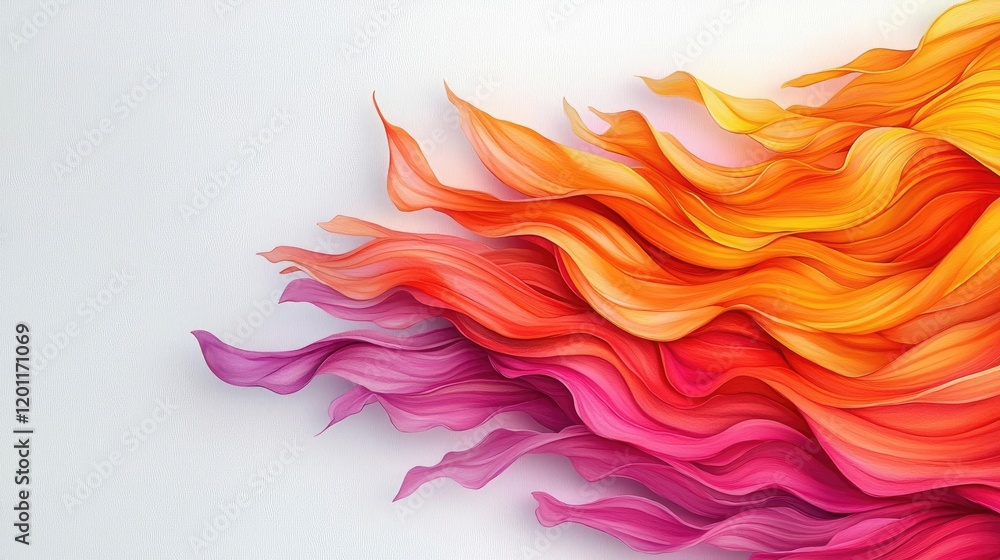 Poster explosion watercolor idea. vibrant waves of color blending seamlessly, creating a dynamic and artist